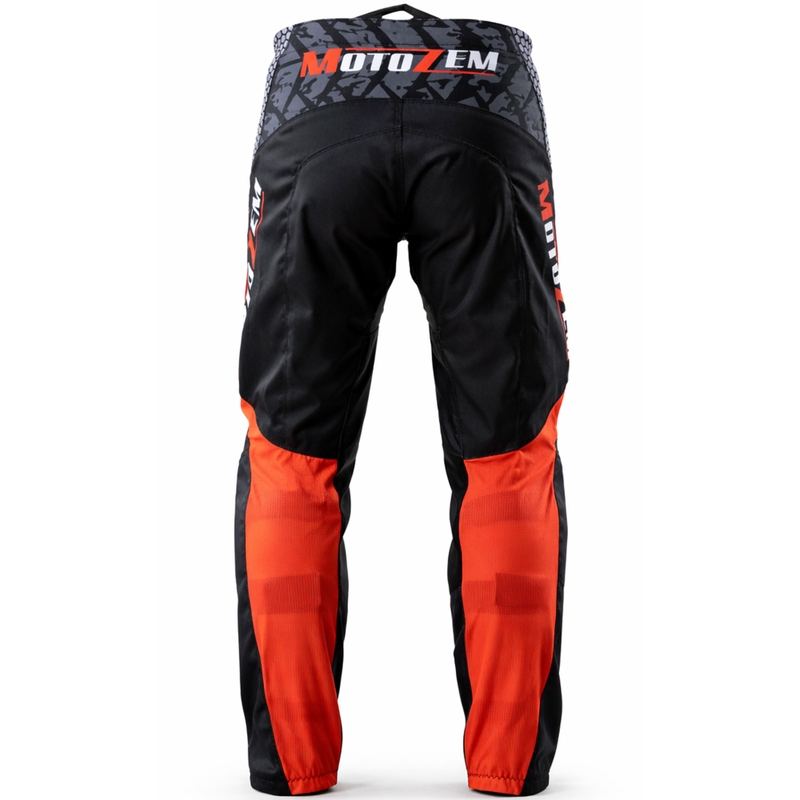 MotoZem Ground MX motokrosa bikses melnas-baltas-sarkanas
