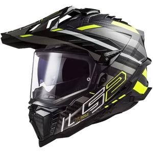 Enduro ķivere LS2 MX701 Explorer C Edge 06 melns-pelēks-fluo dzeltens