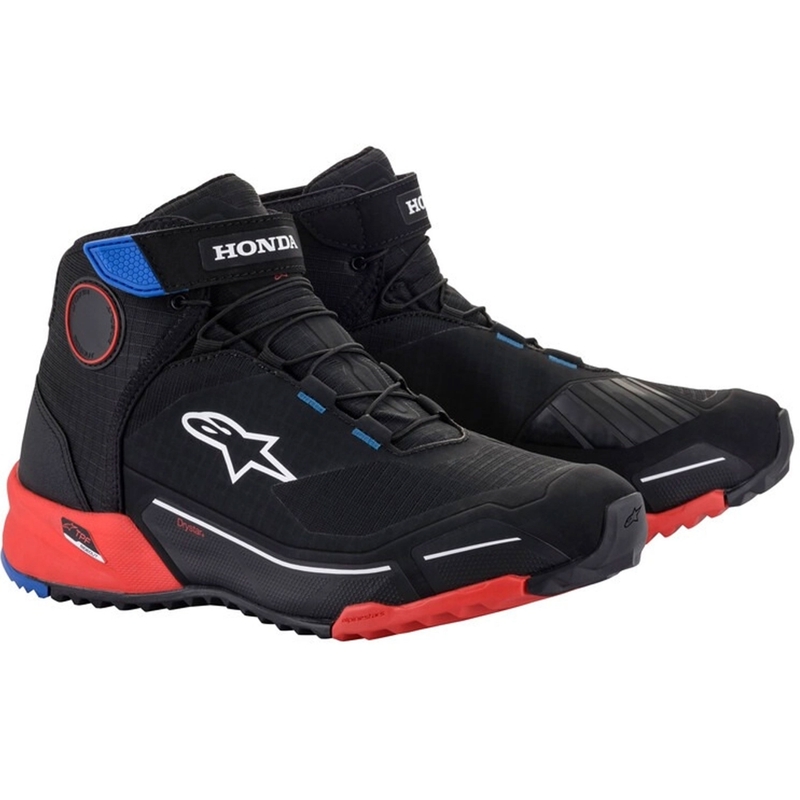 Alpinestars CR-X Drystar Honda Collection Black-Red-Blue Motociklu zābaki