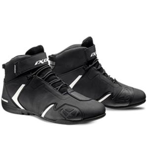 Motocikla zābaki IXON Gambler WP melnā un baltā krāsā