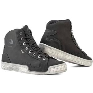 Eleveit ANTIBES WP FULL LEATHER motociklu zābaki tumši pelēki