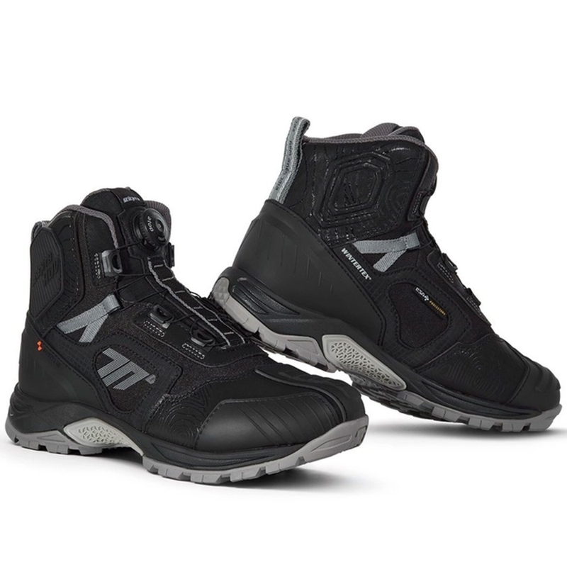 Motocikla zābaki SEVENTY DEGREES SD-BA7 Stelvio Low black-grey