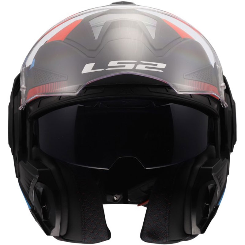 Atverama motocikla ķivere LS2 FF901 Advant X Nova matēti melna-sarkana-zila