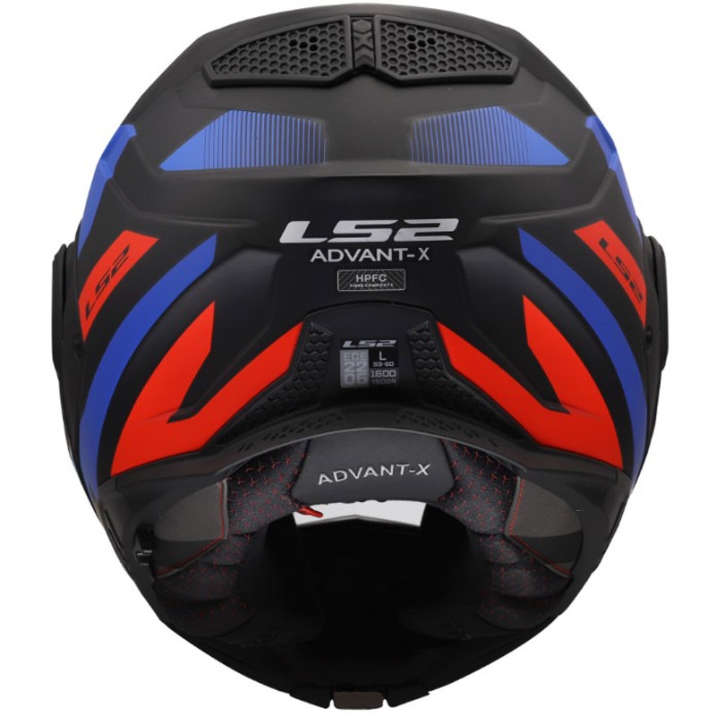 Atverama motocikla ķivere LS2 FF901 Advant X Nova matēti melna-sarkana-zila
