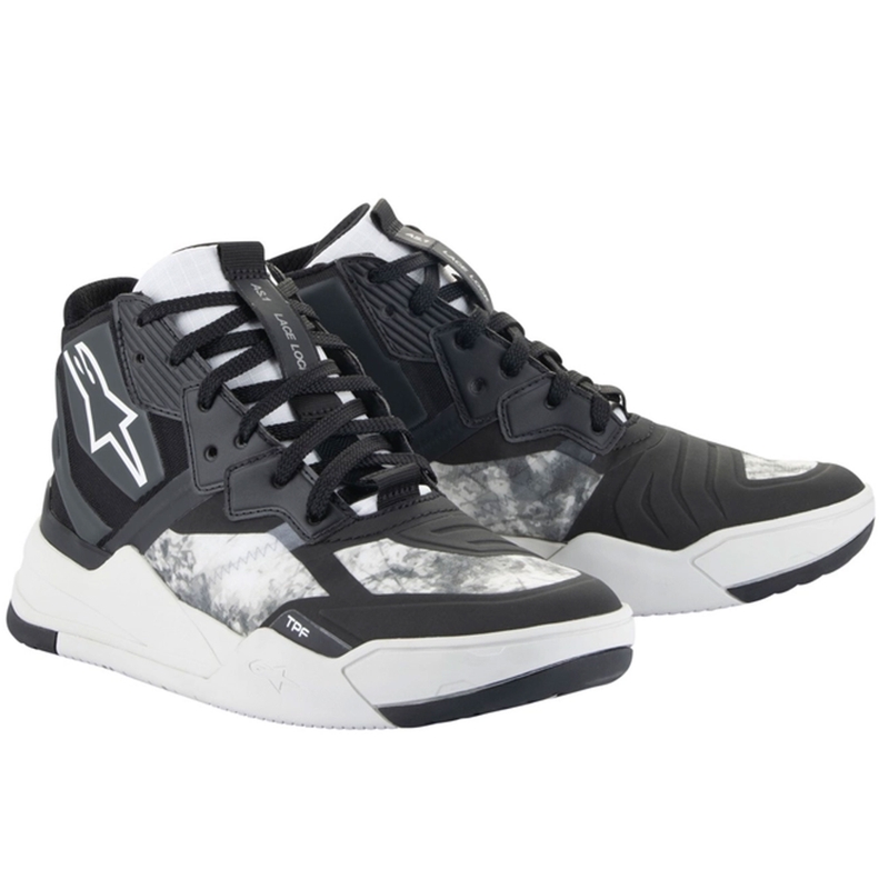 Alpinestars Speedflight melni-pelēki-balti motocikla zābaki