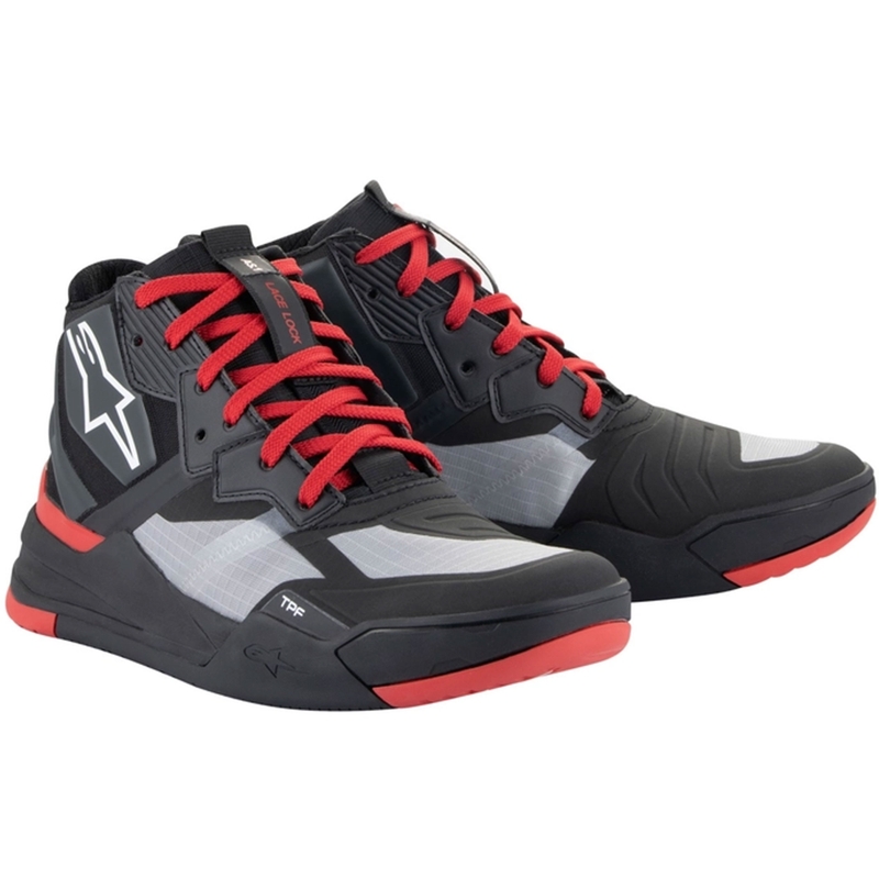 Alpinestars Speedflight melni-sarkani-balti motocikla zābaki
