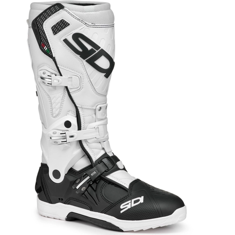 SiDi Crossair melni un balti motocikla zābaki