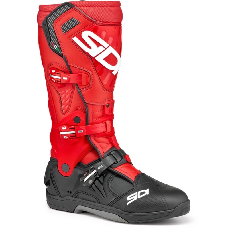 SiDi Crossair melni un sarkani motocikla zābaki