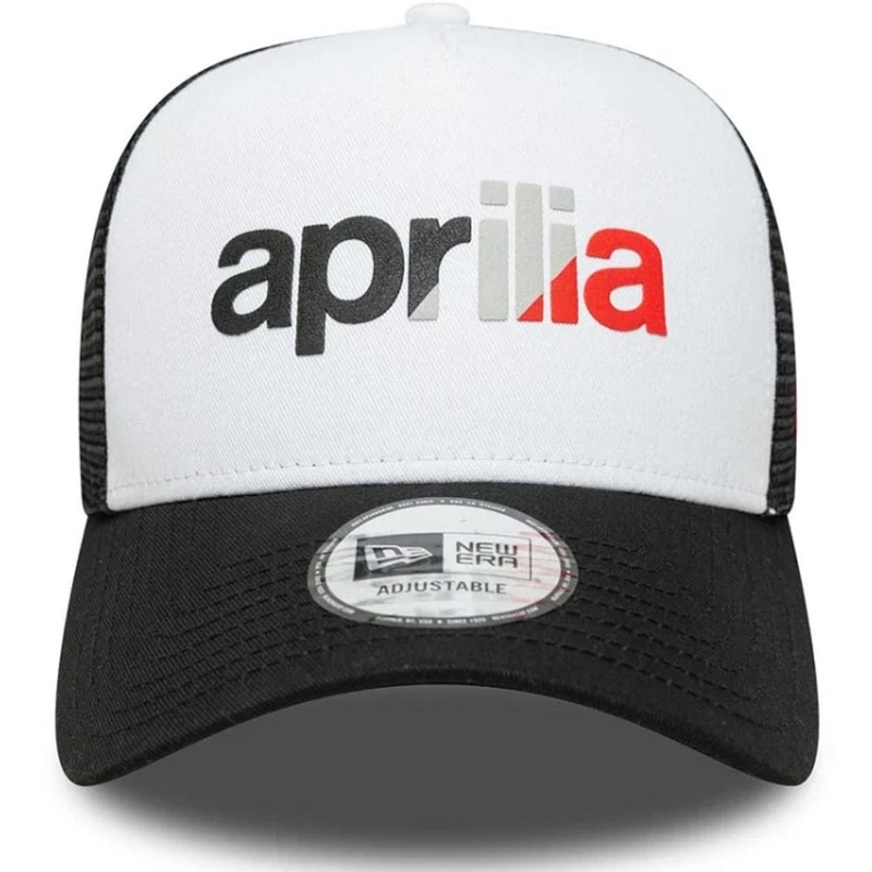 Aprilia 9forty Be A Racer cepure ar logotipu melni balta