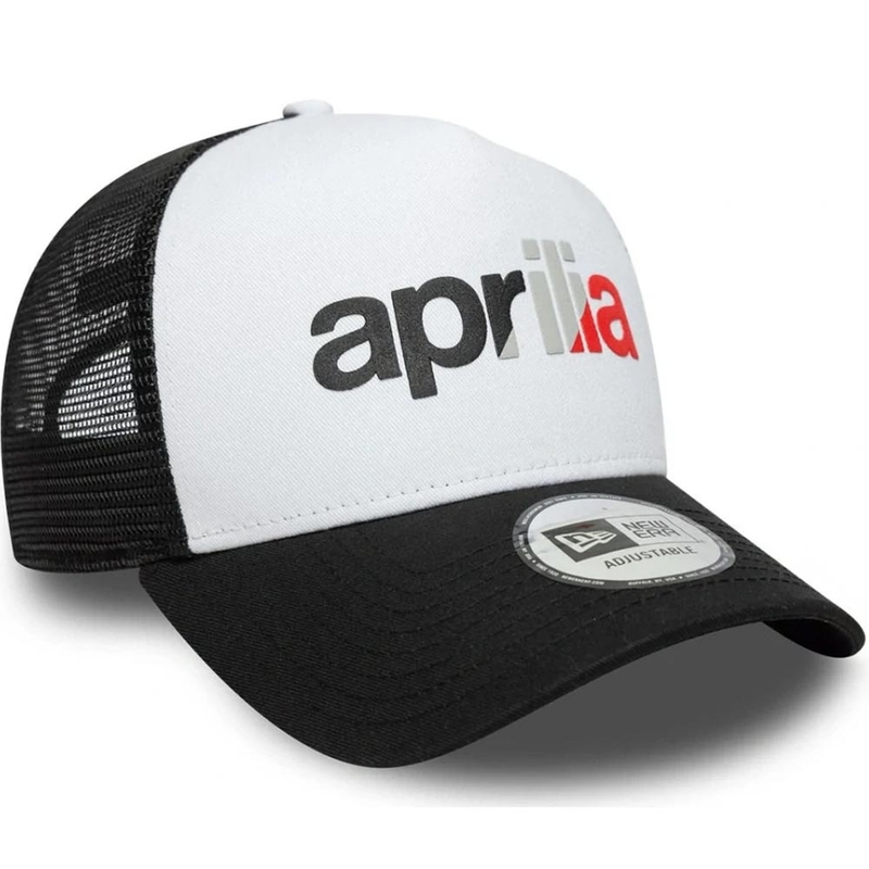 Aprilia 9forty Be A Racer cepure ar logotipu melni balta