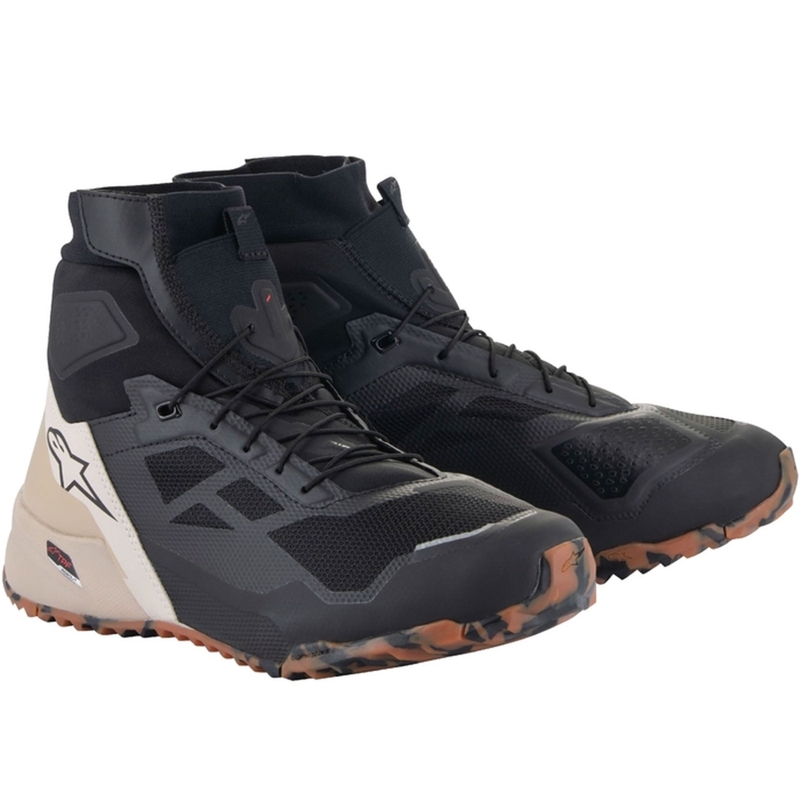Alpinestars CR-1 melni un gaiši brūni motocikla zābaki