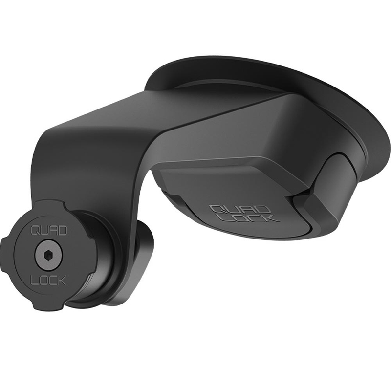 Quad Lock® vējstikla/instrumentu paneļa piesūcekņa pamatne, melna