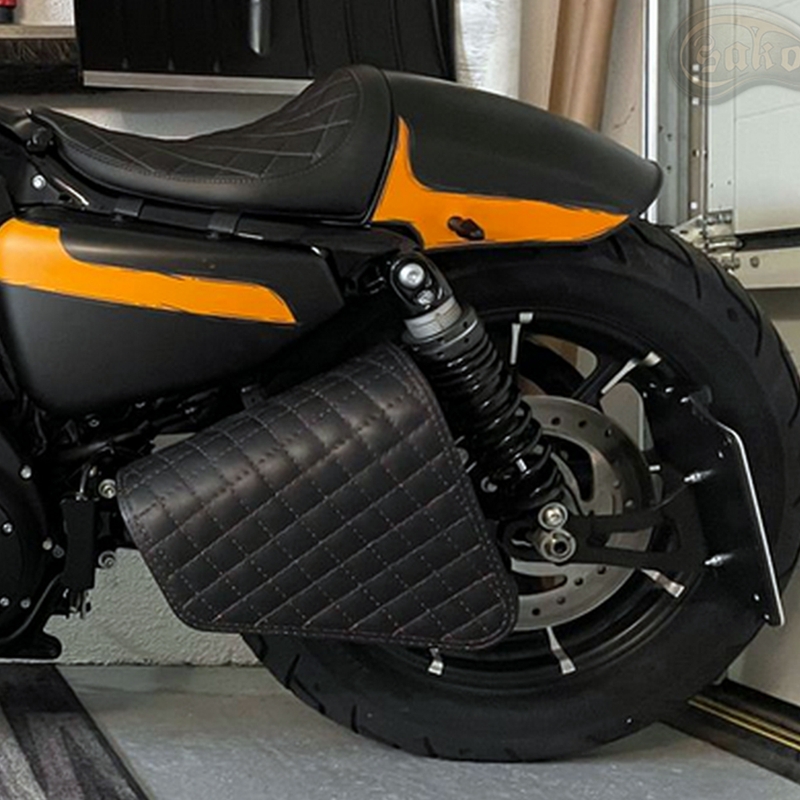 Ādas motocikla soma RSA S571 melna