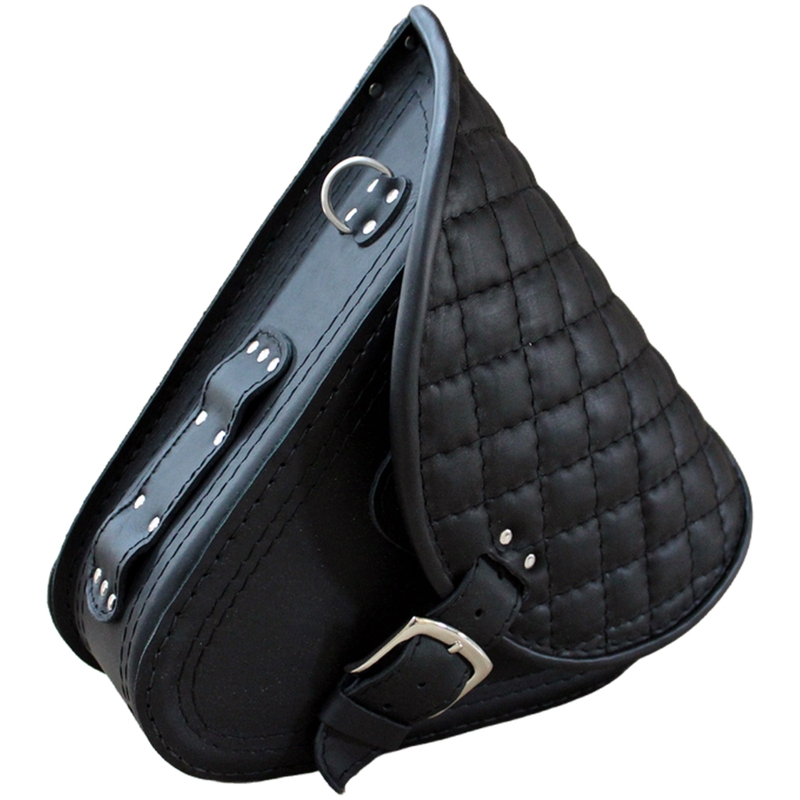 Ādas motocikla soma RSA S592 HD Softtail melna