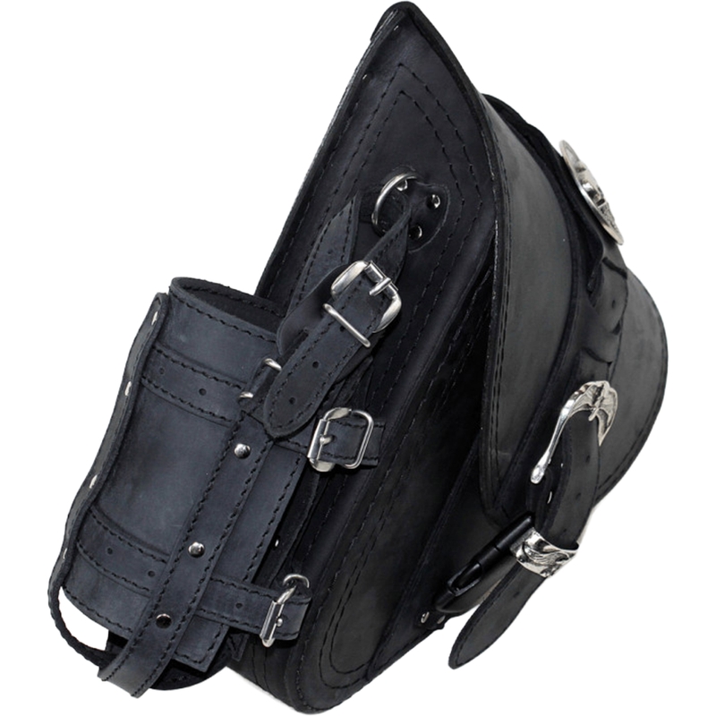 Ādas motocikla soma RSA S594 HD Softtail melna