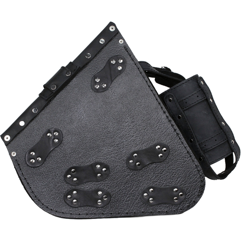 Ādas motocikla soma RSA S594 HD Softtail melna