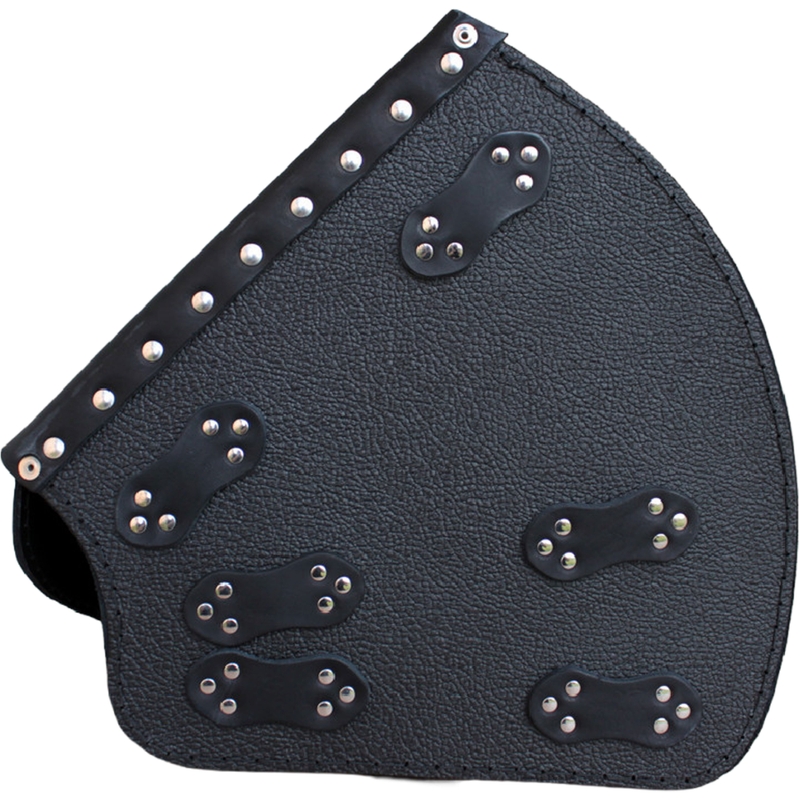 Ādas motocikla soma RSA S641 Punisher HD Softail melna