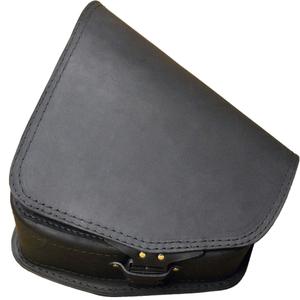 Ādas motocikla soma RSA S661 HD Softail melna