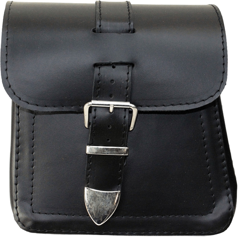 Ādas sānu kabatas motociklam RSA Ki18 2 gab. melnas