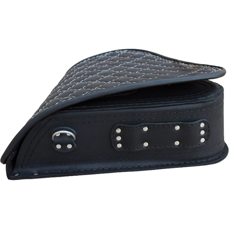 Ādas motocikla soma RSA S63 HD Softail melna