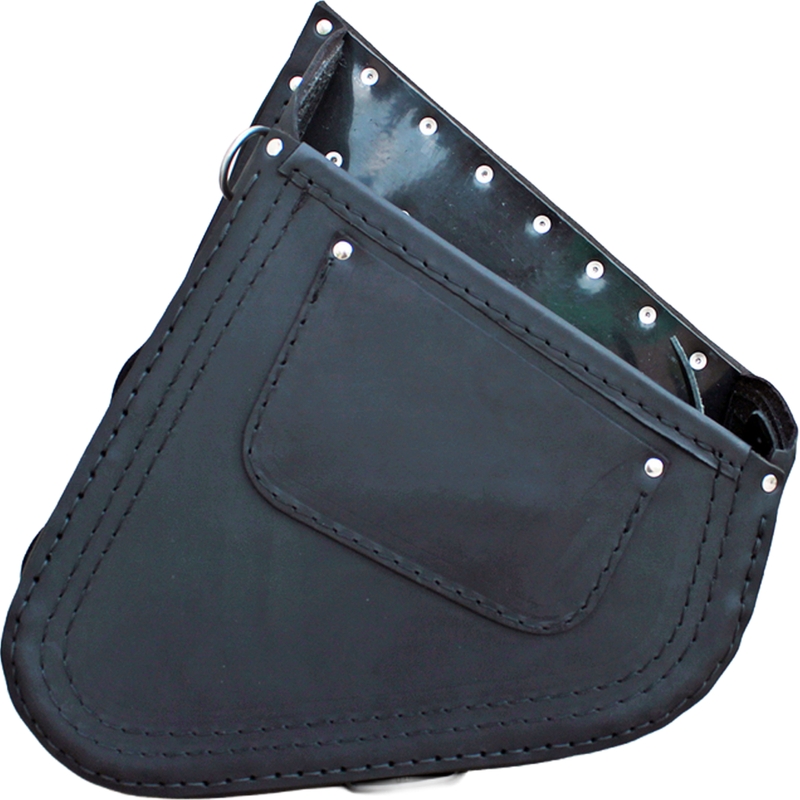 Ādas motocikla soma RSA S63 HD Softail melna