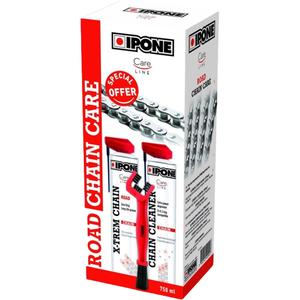 Ipone Road Chain Care ķēdes tīrīšanas un eļļošanas komplekts
