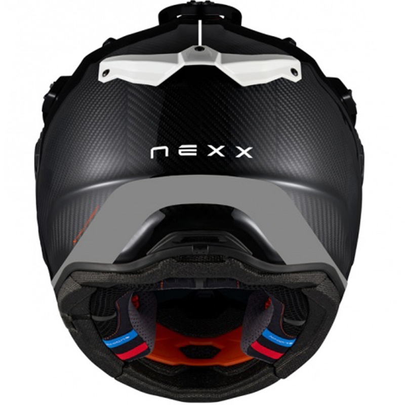Enduro motocikla ķivere Nexx X.Rally FIM Racing 2 Carbon melna-balta