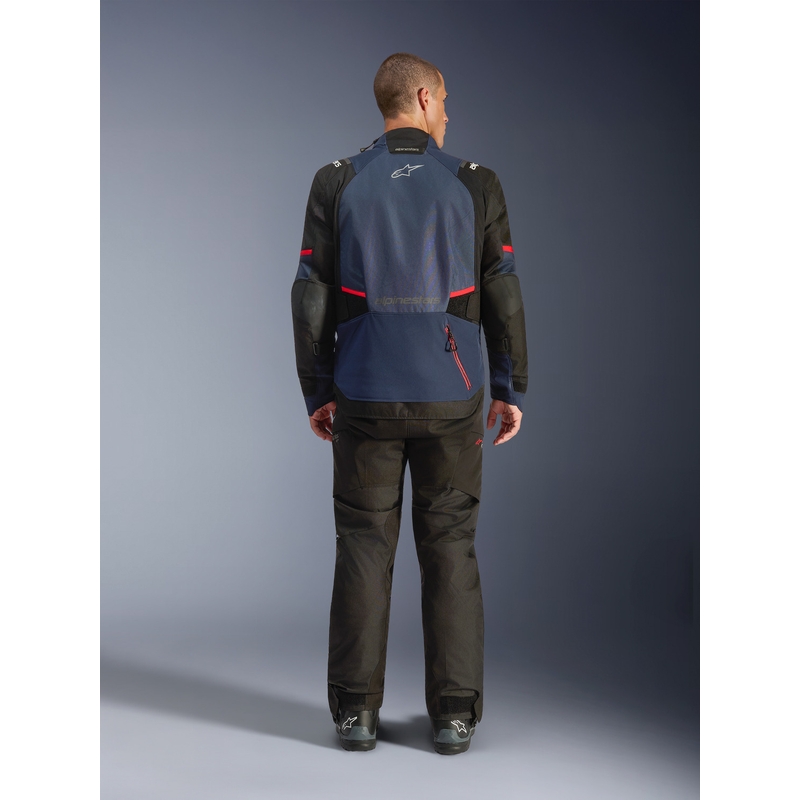 Alpinestars Andes V4 Drystar motocikla jaka, tumši zila-zila-melna