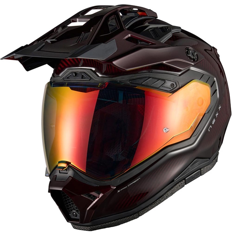 Enduro motocikla ķivere Nexx X.Rally Namib Carbon sarkana