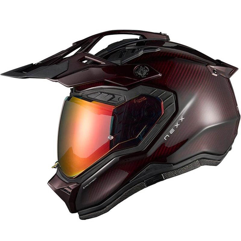 Enduro motocikla ķivere Nexx X.Rally Namib Carbon sarkana
