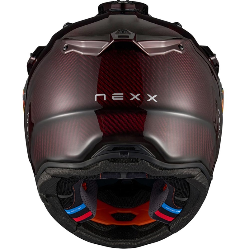 Enduro motocikla ķivere Nexx X.Rally Namib Carbon sarkana