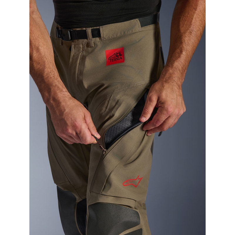 Alpinestars Nazca 3L Gore-Tex PRO motocikla bikses gaiši brūnas-melnas