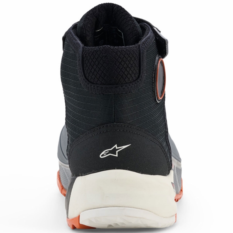 Alpinestars CR-X Drystar motociklu zābaki melni-tumši pelēki-oranži