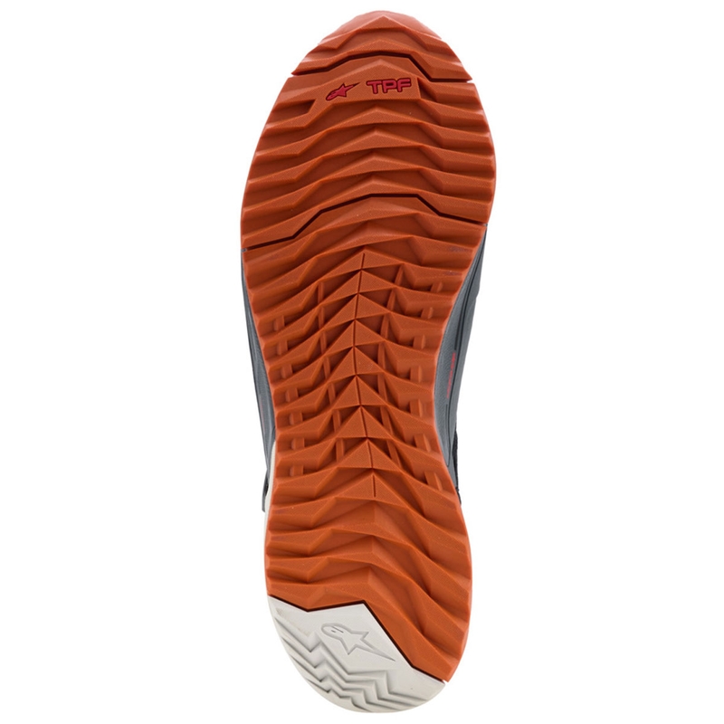 Alpinestars CR-X Drystar motociklu zābaki melni-tumši pelēki-oranži