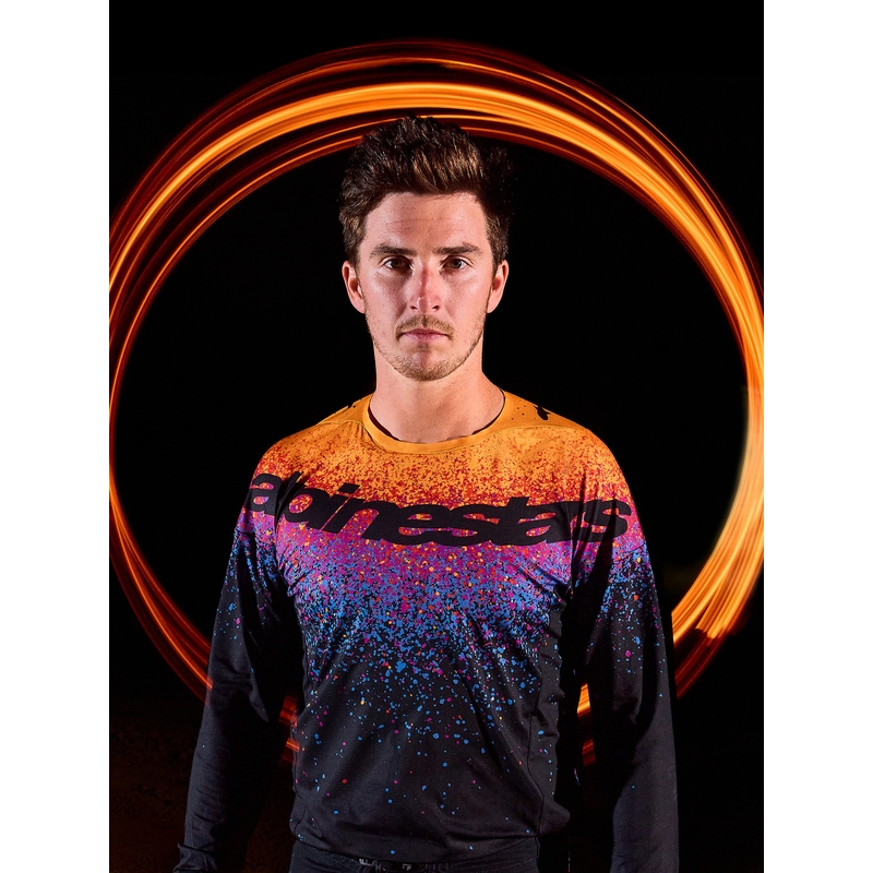Alpinestars Supertech ierobežotā izdevuma Black Hole motokrosa krekls, melns