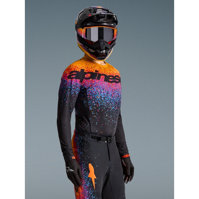 Alpinestars Supertech ierobežotā izdevuma Black Hole motokrosa krekls, melns