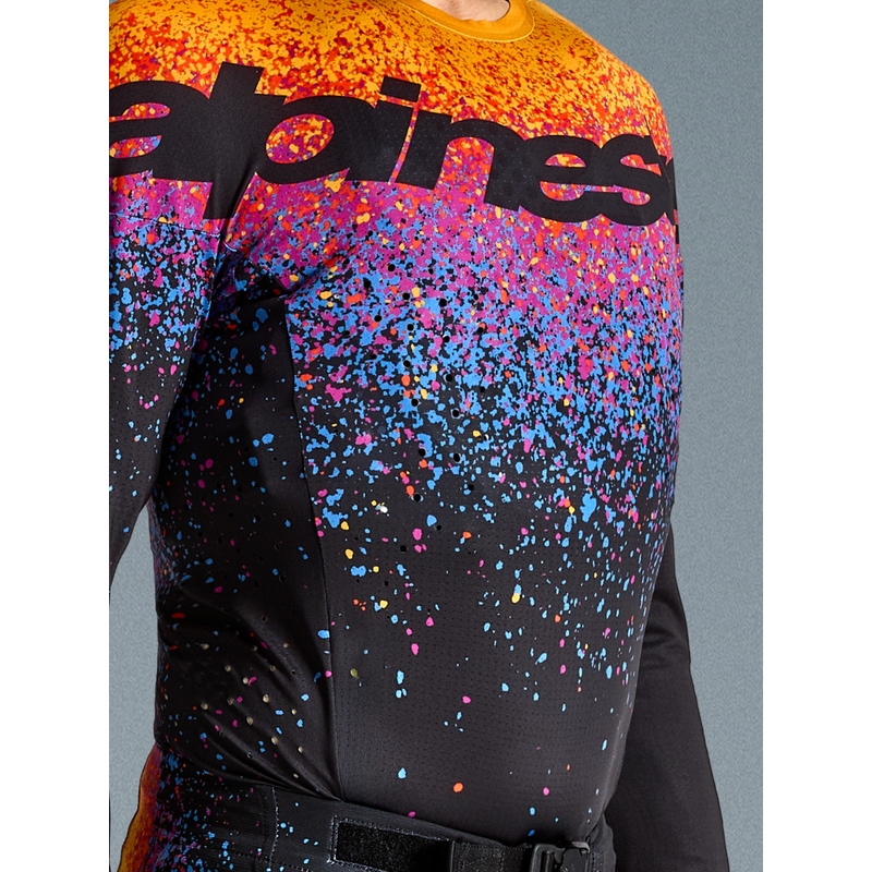 Alpinestars Supertech ierobežotā izdevuma Black Hole motokrosa krekls, melns