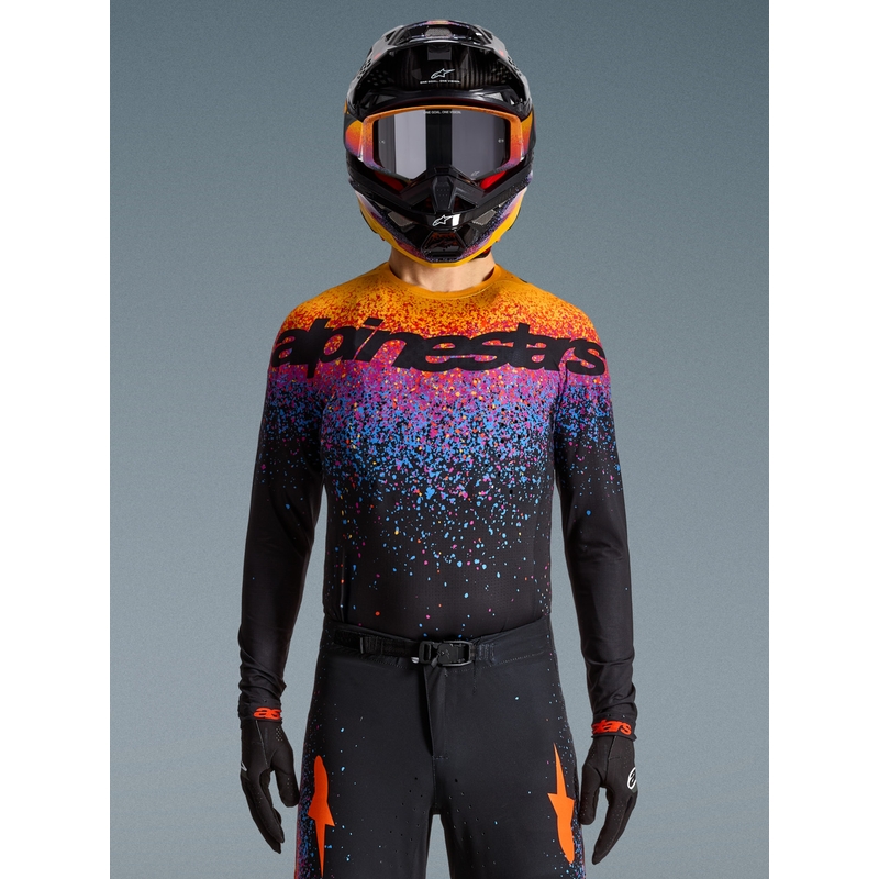 Alpinestars Supertech ierobežotā izdevuma Black Hole motokrosa krekls, melns