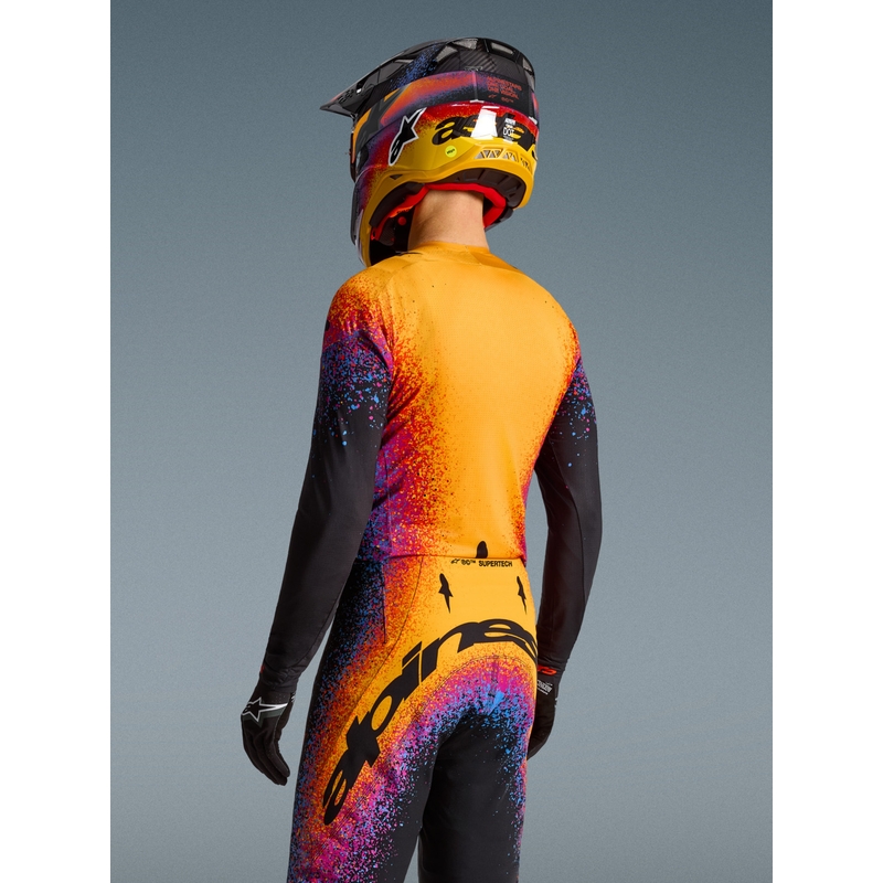 Alpinestars Supertech ierobežotā izdevuma Black Hole motokrosa krekls, melns