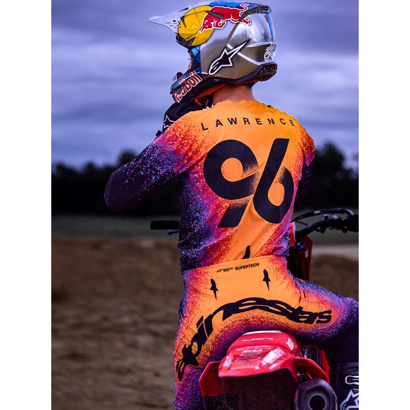 Alpinestars Supertech S-M10 ierobežotā izdevuma motokrosa ķivere Black Hole melnā krāsā