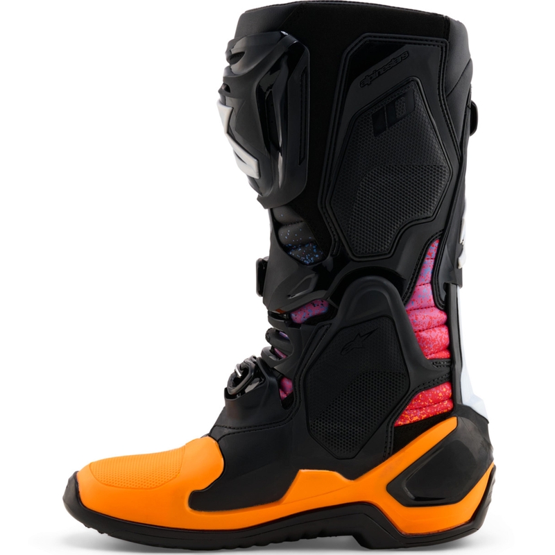 Alpinestars Tech 10 Limited Edition motociklu zābaki Black Hole, melni
