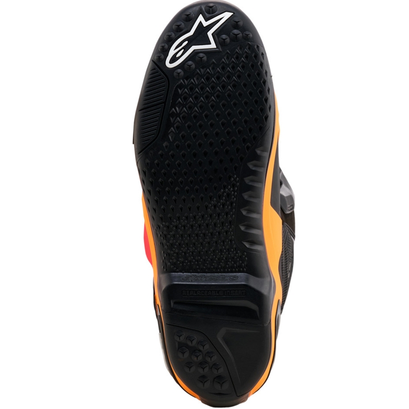 Alpinestars Tech 10 Limited Edition motociklu zābaki Black Hole, melni