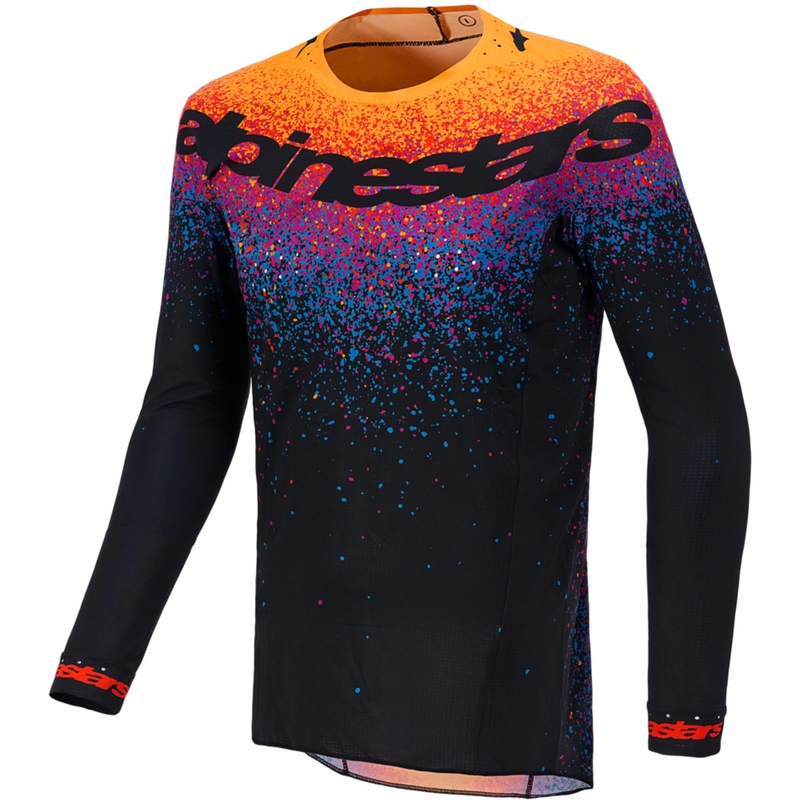 Alpinestars Supertech ierobežotā izdevuma Black Hole motokrosa krekls, melns
