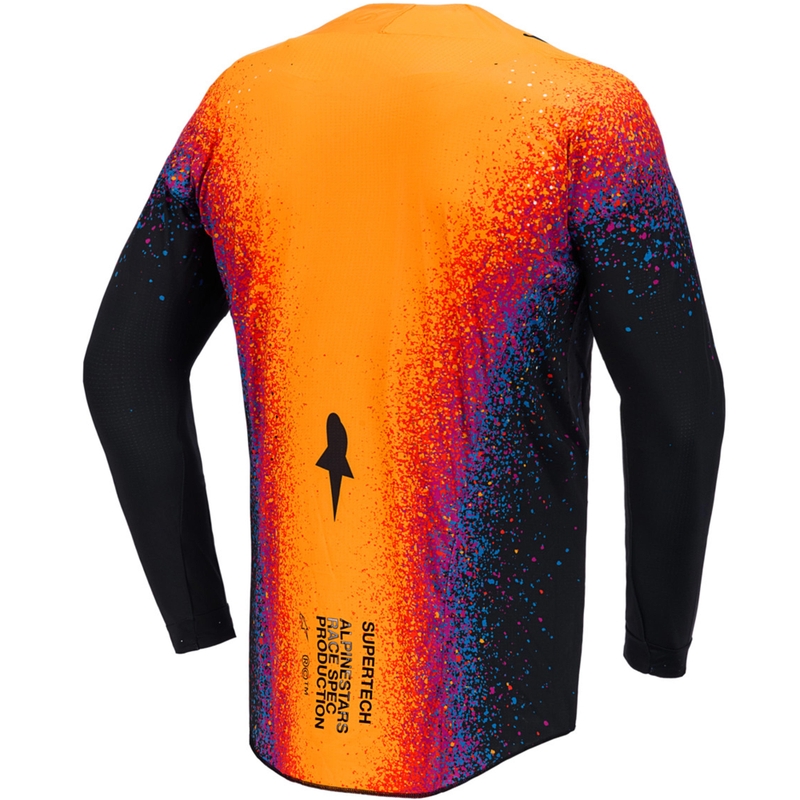 Alpinestars Supertech ierobežotā izdevuma Black Hole motokrosa krekls, melns