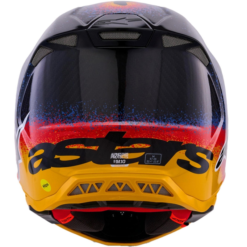 Alpinestars Supertech S-M10 ierobežotā izdevuma motokrosa ķivere Black Hole melnā krāsā