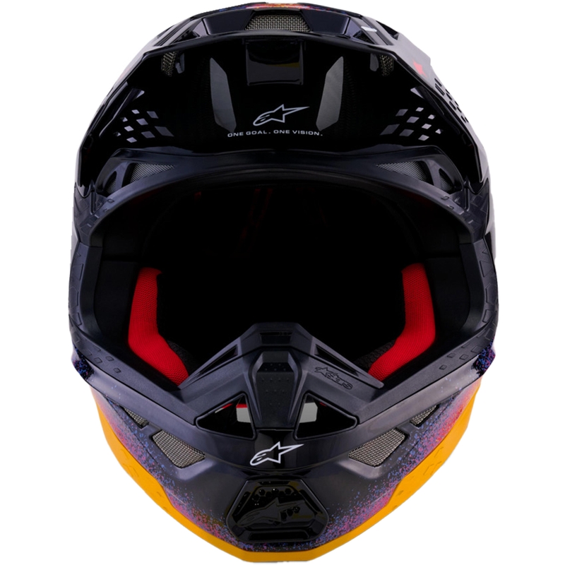 Alpinestars Supertech S-M10 ierobežotā izdevuma motokrosa ķivere Black Hole melnā krāsā