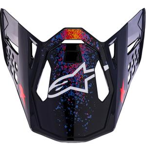 Alpinestars Supertech S-M10 ierobežotā izdevuma Black Hole motocikla ķiveres vizieris, melnā krāsā