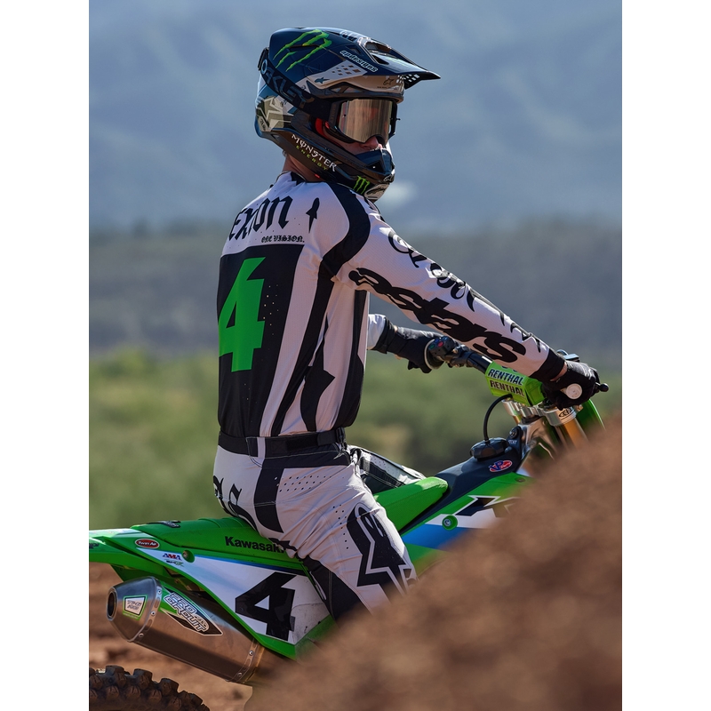 Alpinestars Techstar ierobežotā izdevuma motokrosa krekls Wolf Dust smilšu-melns