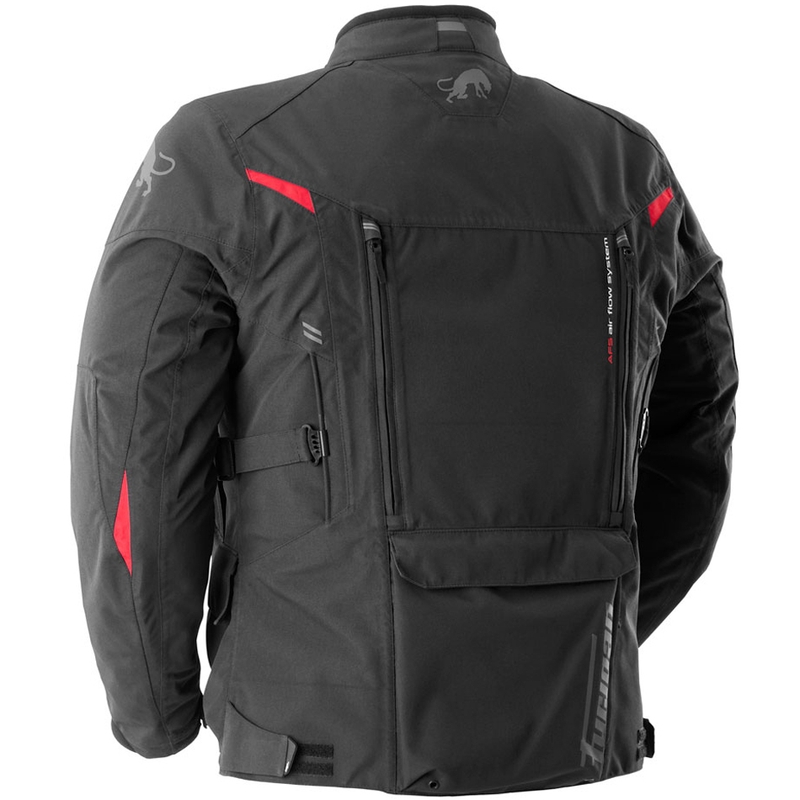 Furygan CHALLENGER 3C PRIMALOFT® motocikla jaka melna-sarkana