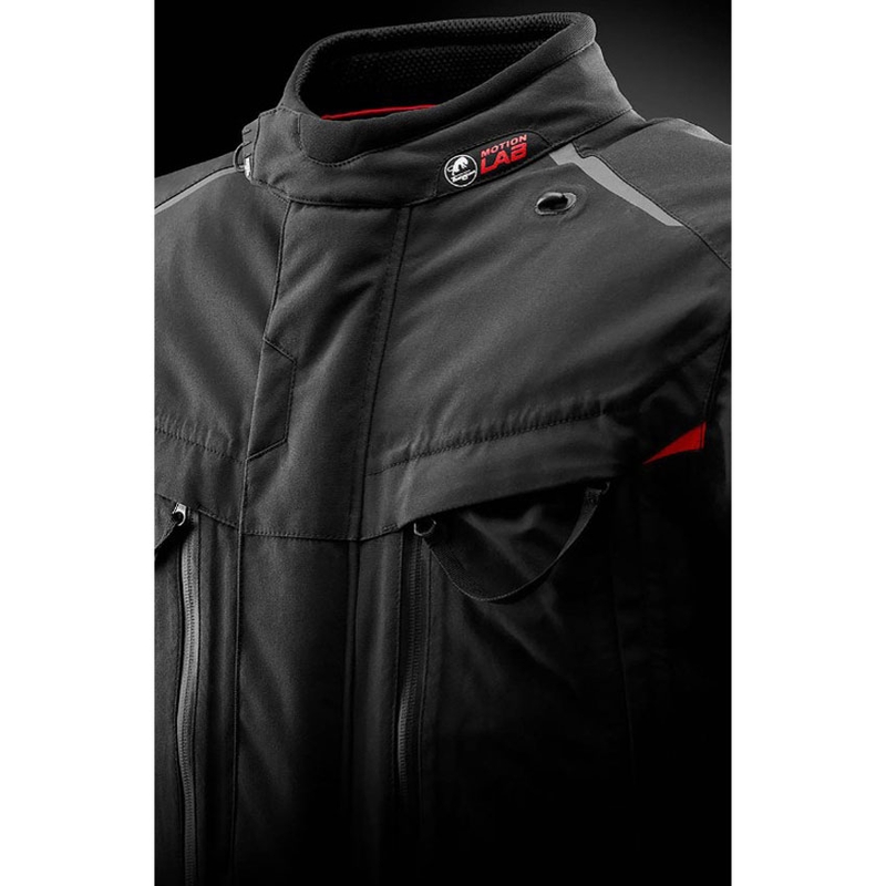 Furygan CHALLENGER 3C PRIMALOFT® motocikla jaka melna-sarkana